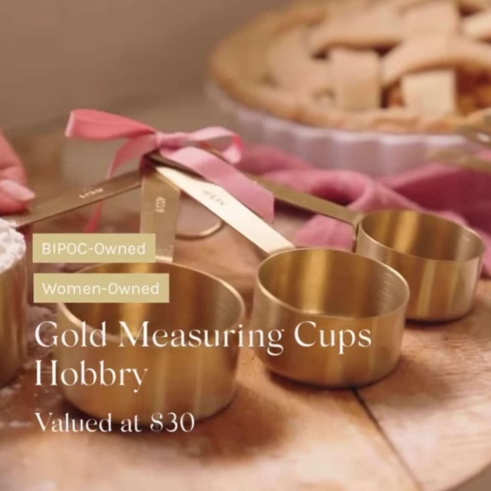 Jilly Box Exclusive 2025 Hobbry Gold Measuring Cups